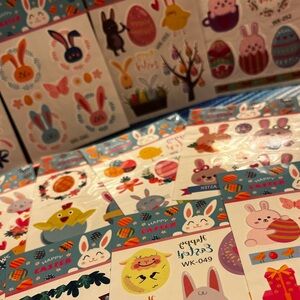 Easter Themed Temporary Tattoos - 48 Sheets - NWT